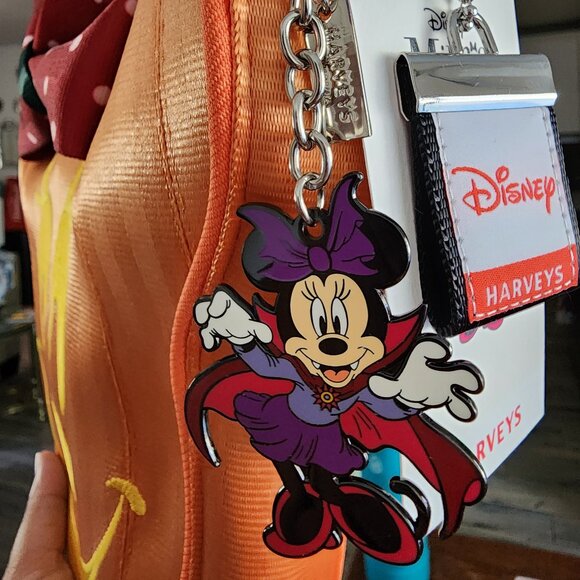 Harveys Disney Halloween Minnie Pumpkin Crossbody & Dust Bag Limited Edition NWT - Picture 5 of 16